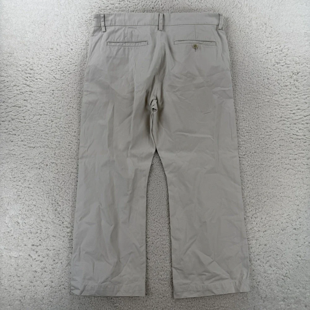 Banana Republic Chino Pants Mens 36x30 (36x27) Regular Fit Boot Cut Wide Leg Y2K